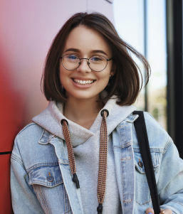 A smiling girl