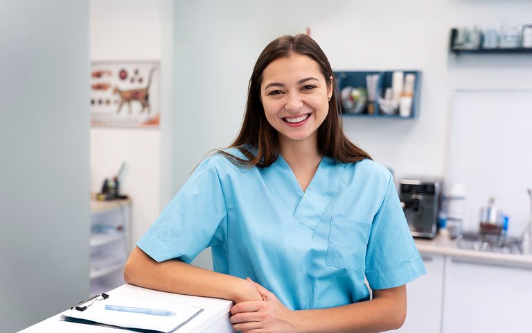 A nurse in uniform