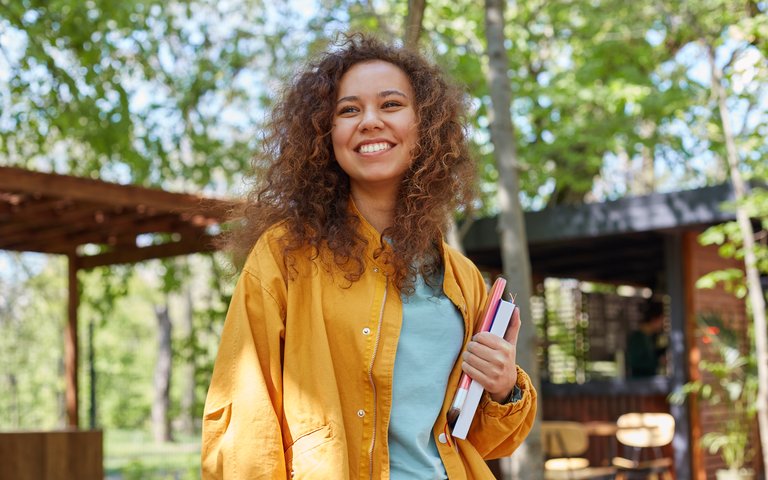 A happy student