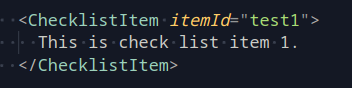 Checklist